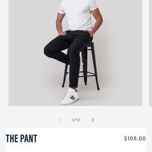 Warm Men's Black Joggers